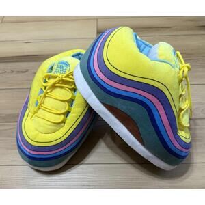 Banned Goods Rainbows Fluffy Lace-Up Sneaker Slippers Unisex Size 6-12